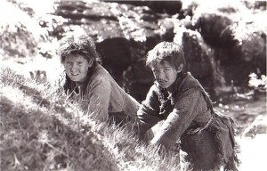 Andrew Weir (l) and James Robinson (r) in the 1995 film, Braveheart